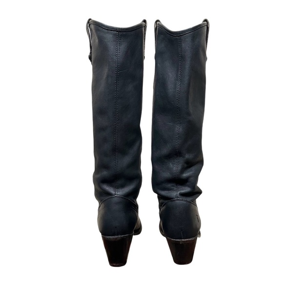 FRYE Tall Jackie Button Slouchy Leather Boots - Picture 8 of 10